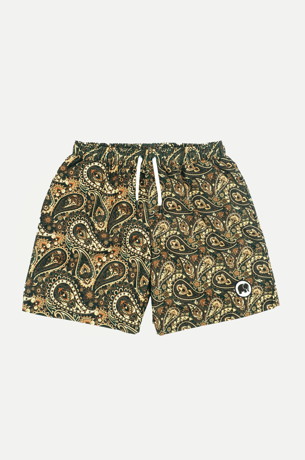 Forest Paisley Swim Trunks Green