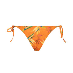 Reversible Bikini String Brief Bird of Paradise Black/Orange