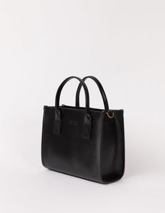 Jackie Midi Bag Classic Leather Black