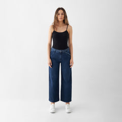 Blink Cropped Jeans Dark Blue
