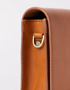 Audrey Mini Classic Leather Cognac