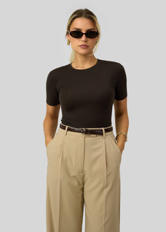 90’s Fitted T-Shirt Brown