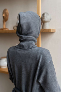 Women's Knitted Merino Winter Balaclava Hood