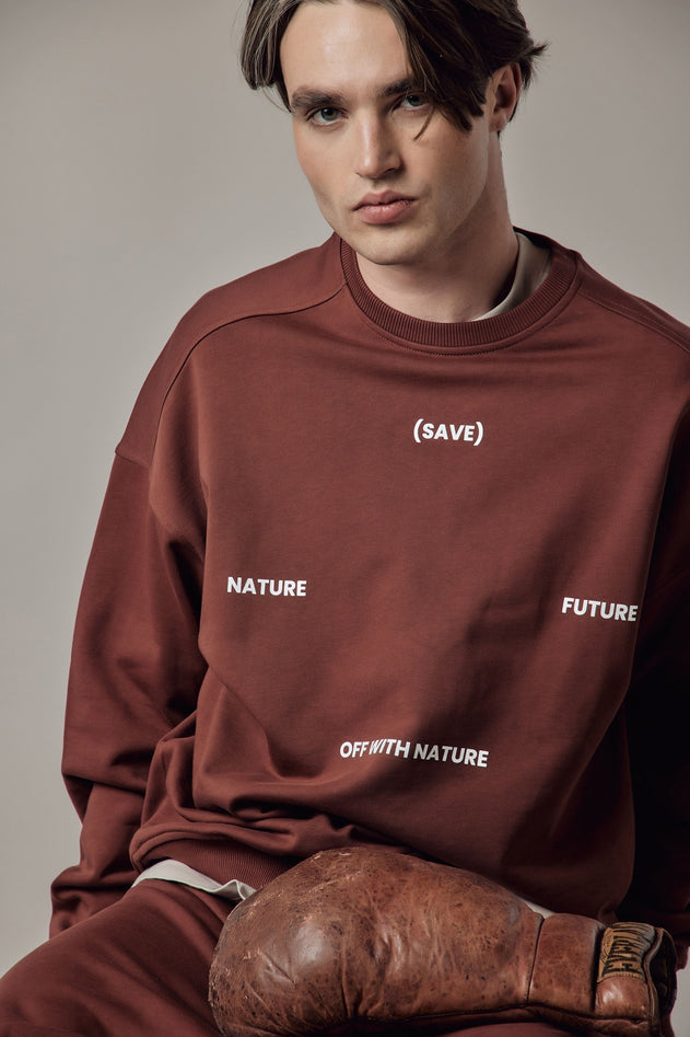 Men's Loose Fit Crewneck Sweatshirt