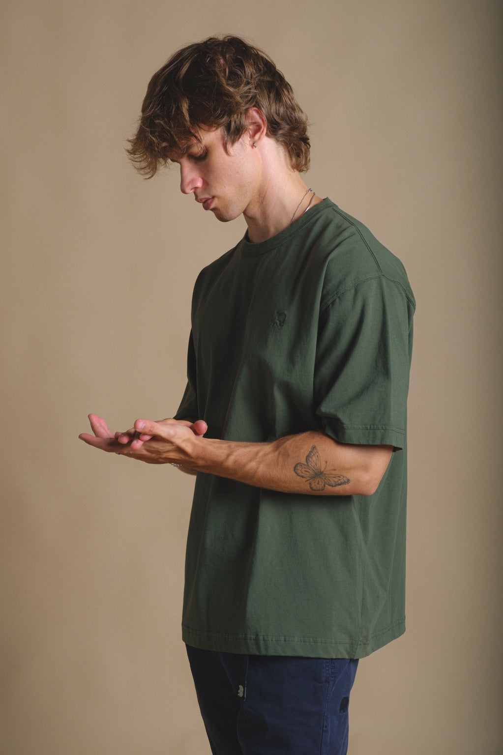 Essential Garment Heavyweight Oversized T-Shirt Kombu Green