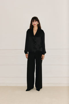 Rita Silk Shirt Black