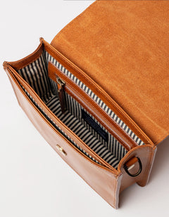Audrey Mini Classic Leather Cognac
