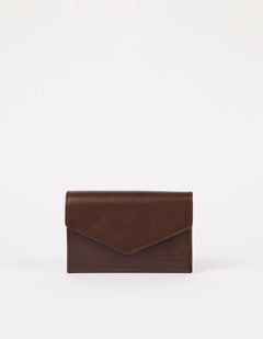 Jo's Purse Classic Leather Chocolate Brown