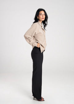 Lea Flowy Blouse With Collar