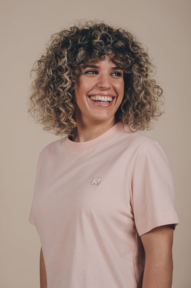 Women's Organic Essential T-Shirt Pale Pink