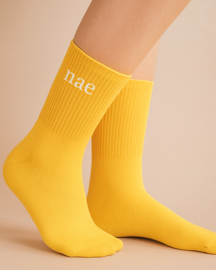 Animal Friendly Sock Yellow