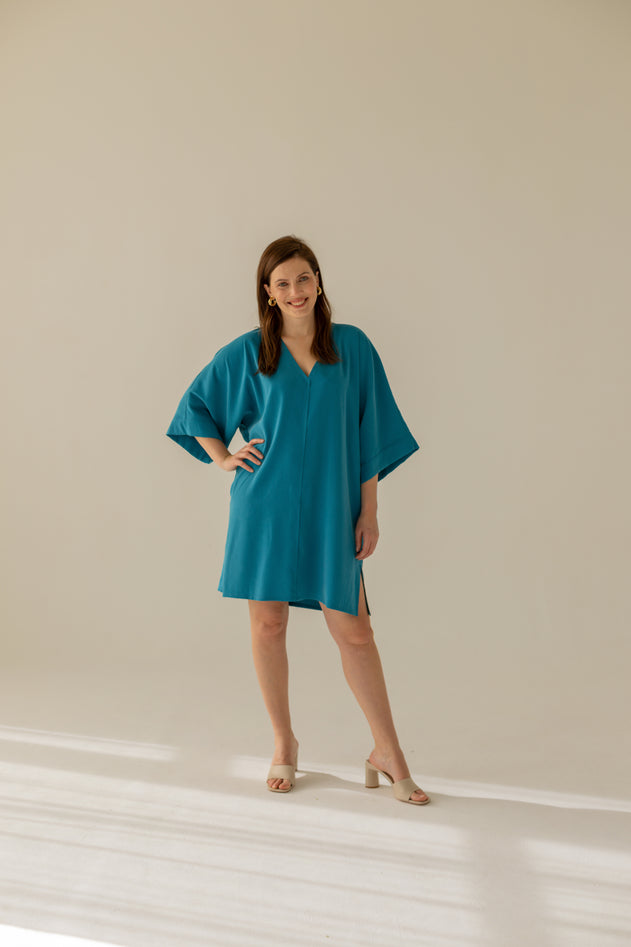 Thilde Kimono Mekko Turkoosi