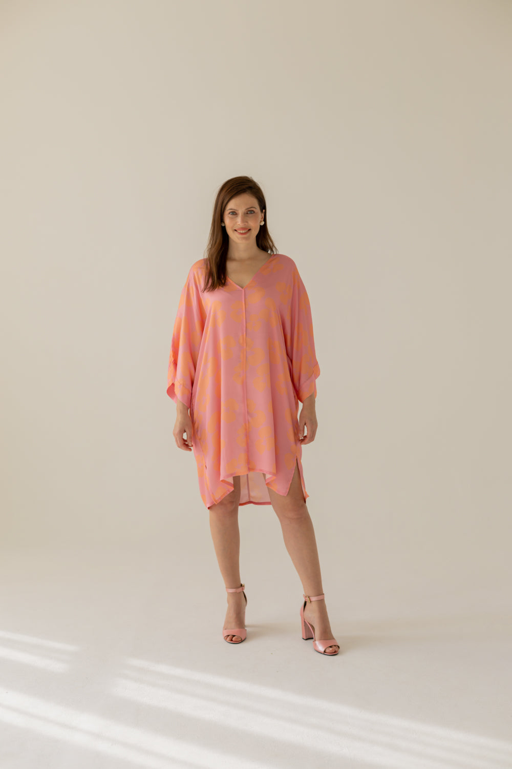 Thilde Dress Flowers Pink