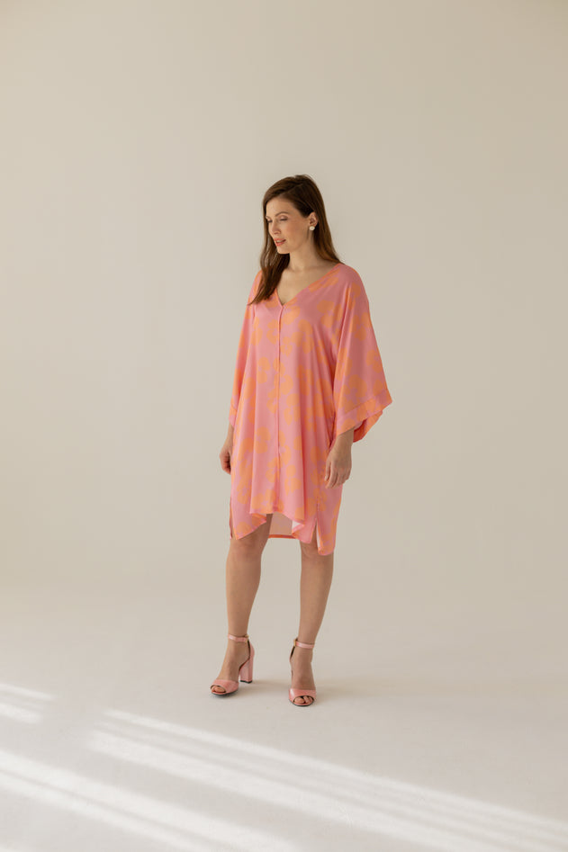 Thilde Dress Flowers Pink