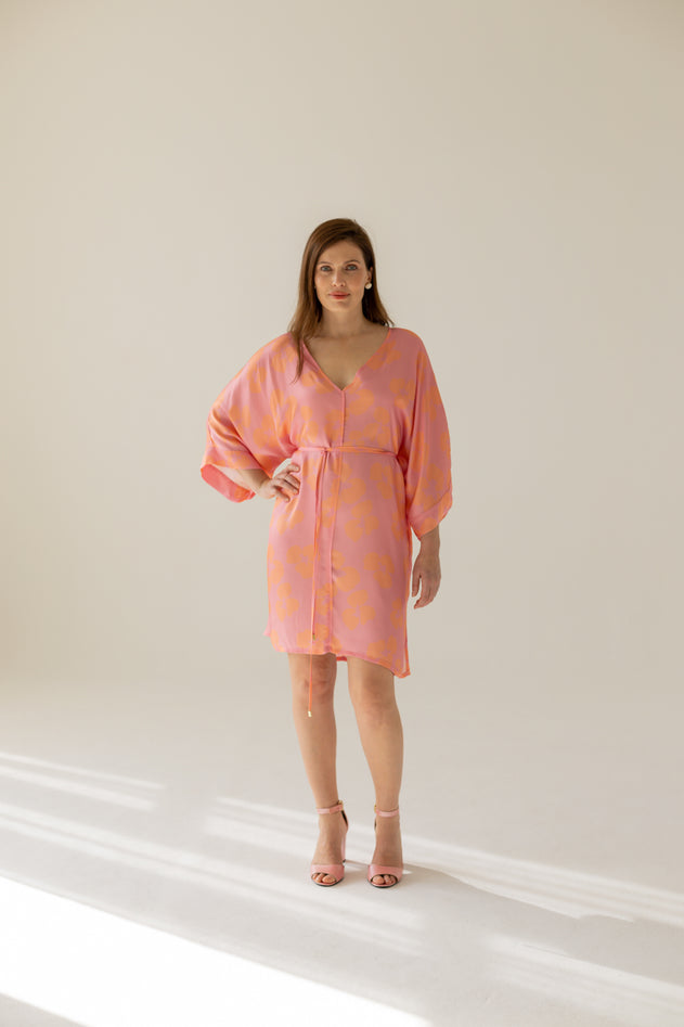 Thilde Dress Flowers Pink