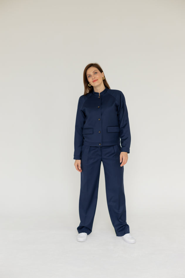 Enzo Jacket Navy Blue