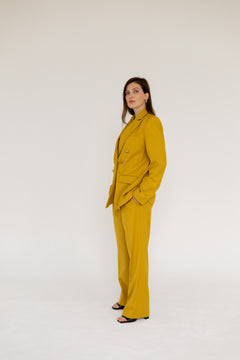 Double-breasted Blazer Mustard Yellow