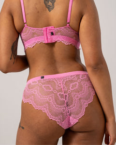 Lace Period Underpants Cheeky Candy Pink