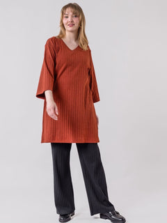 Suvanto Ribbed Tunic Mecca Orange Melted