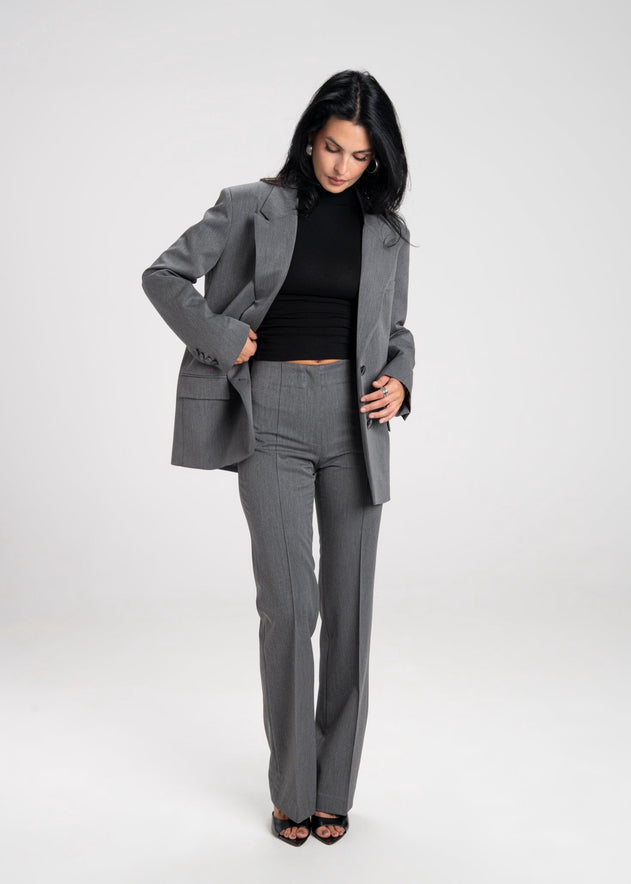 Keanu Flare Trousers Grey