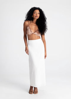 Margherita Cotton Skirt White