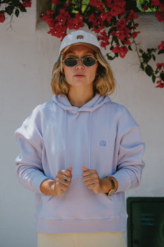 Trendsplant Organic Essential Oversized Hoodie Lavender