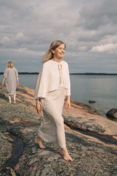 Maggholm Hemp-silk Shawl White