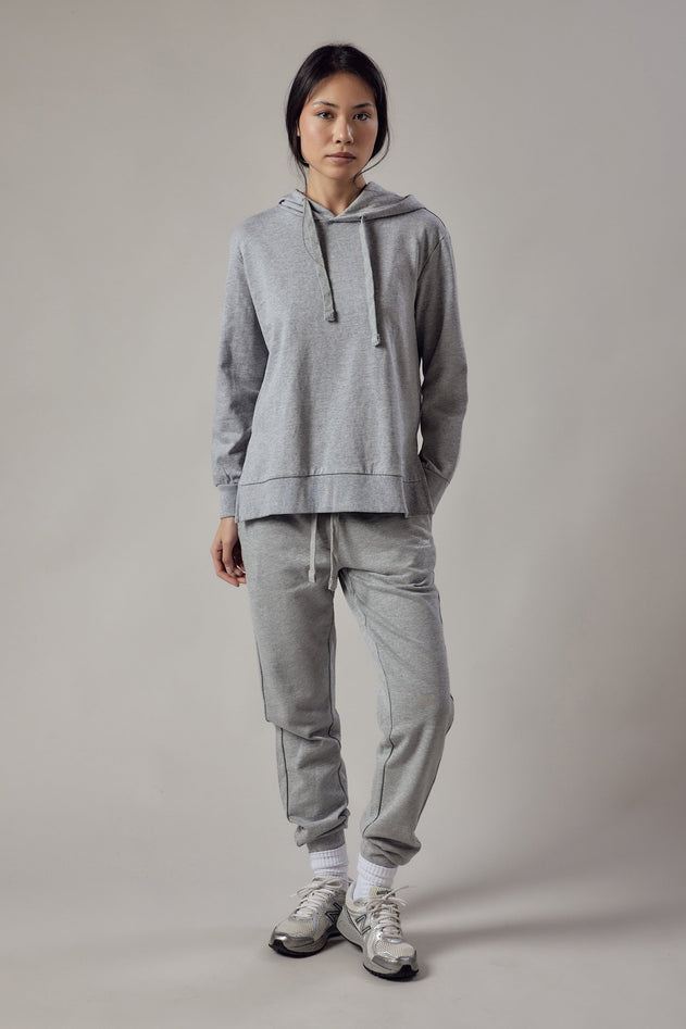 Women's Hoodie Sweatshirt With Side Slits