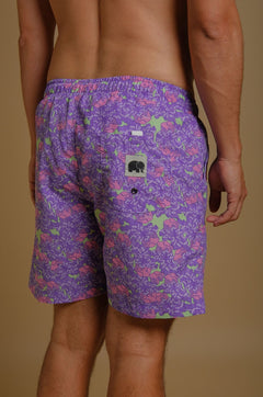 Men's Trippyplant Swim Shorts Sour Grape