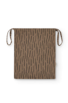 Multipurpose Organic Cotton Pouch Bag Bark Brown