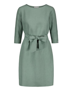 Classic Linen Dress Desert Sage Green