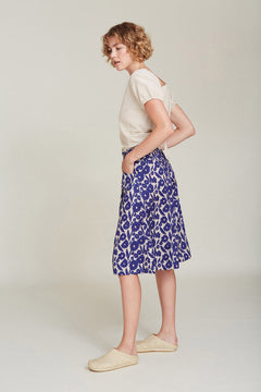 Suma Bermuda Shorts Blue Flowers