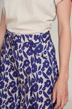 Suma Bermuda Shorts Blue Flowers