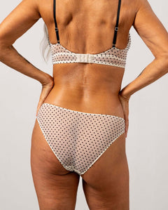 Mesh Bikini Briefs Polka Dots