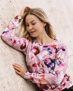 Casual Chic Print Shirt Coral Reef Pink
