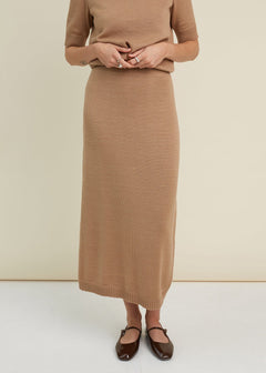 Knitted Merino Wool Skirt
