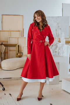 Queen of Hearts Raincoat Red