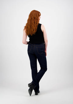 Caramel+ High Waist Jeans Dark Blue