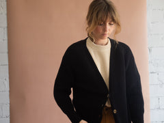 Golah Short Cardigan Cosmos Black