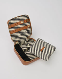 Jewelry Box Cognac Classic Leather