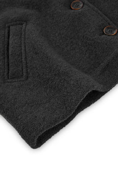 Merino Wool Short Coat in Grey