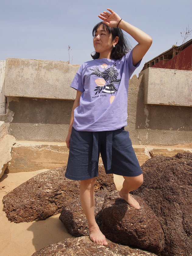 Loiske Shorts Navy Blue