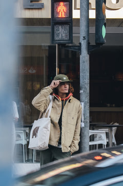 Water Repellent Nylon Five Panel Cap Dark Olive