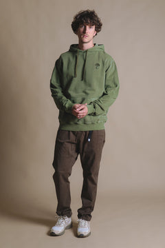 Aroes Pigment Heavyweight Hoodie Oak Green