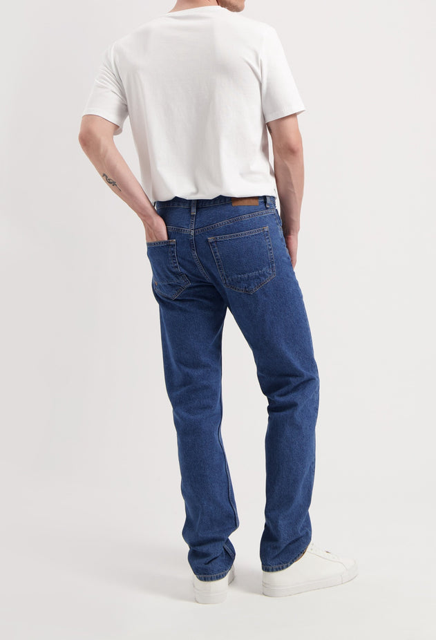 John Mid Straight Jeans Medium Stone