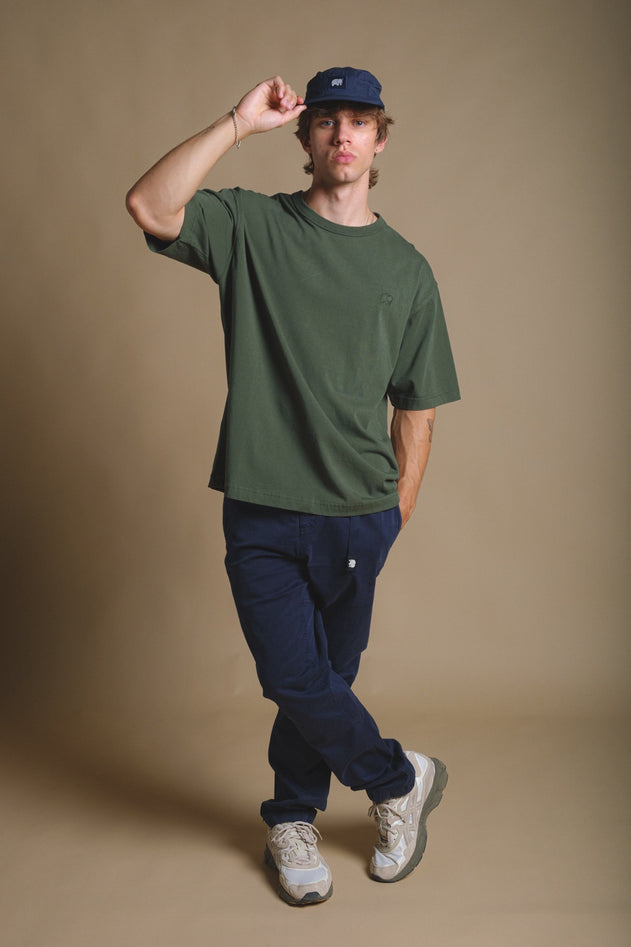 Essential Garment Heavyweight Oversized T-Shirt Kombu Green