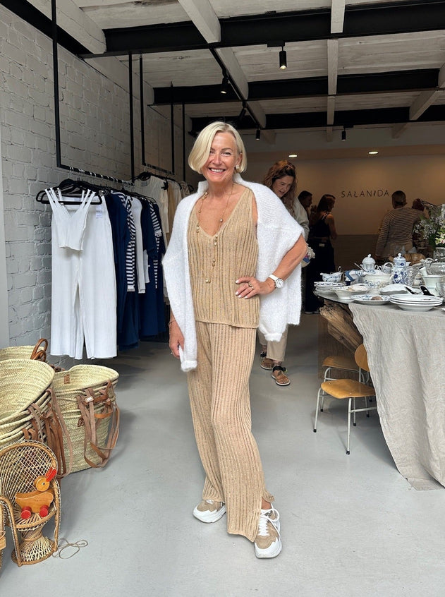 Caldo Linen Tank Top Sand