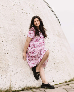 Layered Dress Ballet of Blossoms Pink