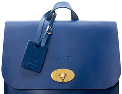 Leather Backpack Artist Collection Cuoio Blue