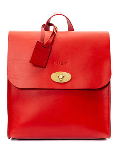 Leather Backpack Artist Collection Cuoio Red